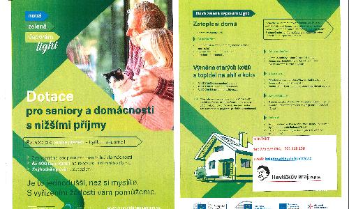 Aktuality - Nabídka pomoci při podávání žádosti o dotaci v programu Nová zelená úsporám Light